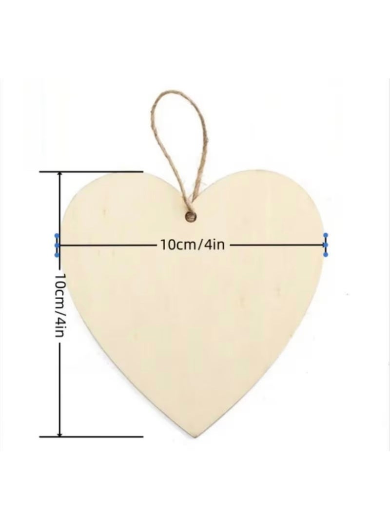 Happy Mother's Day Wooden Heart Shaped Ornament, Lovely Gift Idea for Mom, Best Mummy Present, I Love You To The Moon And Back Sign, DIY Hanging Decoration - Image 4